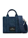 Marc Jacobs The Crystal Denim Crossbody Tote Bag In Blue