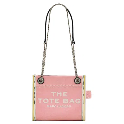 Pre-owned Marc Jacobs The Crossbody Denim Chain Tote Bag 'ribbon Pin' | Pink | Women's Size Onesize
