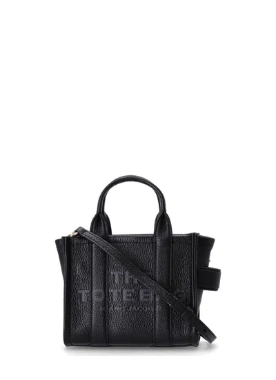 Marc Jacobs The Leather Micro Tote Tote Bag Black