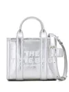 Marc Jacobs The Metallic Leather Tote Bag In Metallic Silver