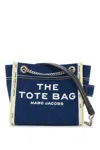 Marc Jacobs The Medium Tote In Blue Denim With Embroidered Logo