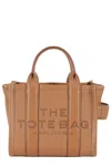 Marc Jacobs Structured Leather Medium Tote With Adjustable Strap In Argan Oil