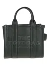 Marc Jacobs Compact Leather Tote With Embossed Signature Detail In Green