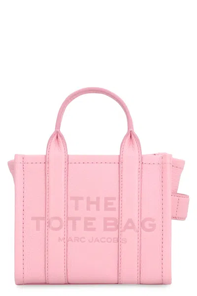 Marc Jacobs The Crossbody Tote Bag Leather In Pink