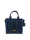 Marc Jacobs Embellished Tote Bag With Detachable Strap And Top Handles In Blue