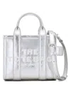 Marc Jacobs The Metallic Leather Tote Bag In Silver