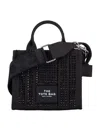 Marc Jacobs The Small Crystal Canvas Tote Bag In Black