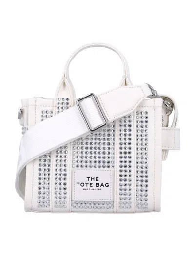 Marc Jacobs The Crystal Canvas Crossbody Tote Bag In White