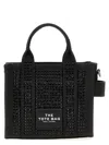 Marc Jacobs 'the Crystal Canvas Crossbody Tote' Crossbody Bag In Black