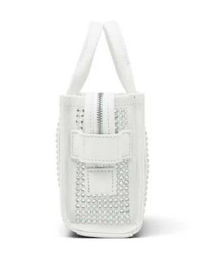 Marc Jacobs 'the Crystal Canvas Crossbody Tote' Crossbody Bag In White