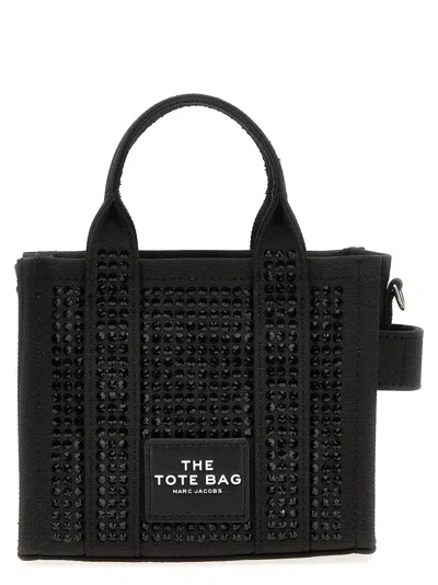 Marc Jacobs The Crystal Canvas Crossbody Tote Crossbody Bags In Black