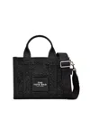 Marc Jacobs The Crystal Canvas Small Tote Bag In Black