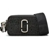 Marc Jacobs The Crystal Canvas Snapshot Bag In Black Crystal