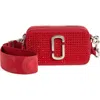 Marc Jacobs The Crystal Canvas Snapshot Bag In Siren Crystal