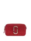 Marc Jacobs The Crystal Canvas Snapshot Bag In Red