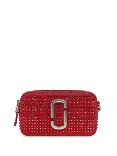 MARC JACOBS THE CRYSTAL CANVAS SNAPSHOT CROSSBODY BAG