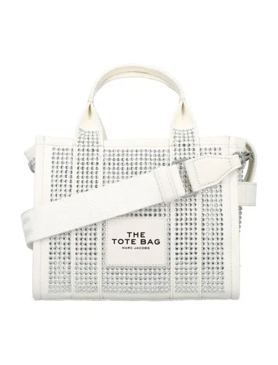 Marc Jacobs The Crystal Small Tote Bag In White