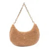 Marc Jacobs The Small Curve Leather Shoulder Bag In Camel