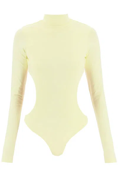 Marc Jacobs 'the Cutout Bodysuit' In Neutral