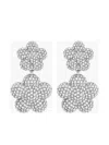 Marc Jacobs Silver White Earrings In Silver
