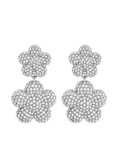Marc Jacobs The Daisy Balloon Earrings In Silver