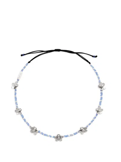 Marc Jacobs The Daisy Beaded Necklace In White
