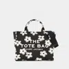Marc Jacobs Daisy Print Canvas Medium Tote Bag With Adjustable Strap