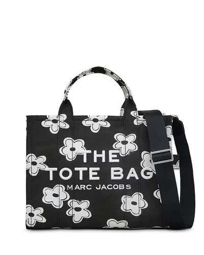 MARC JACOBS THE DAISY CANVAS MEDIUM TOTE BAG