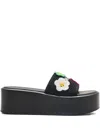 Marc Jacobs The Daisy Crochet Platform Slides
