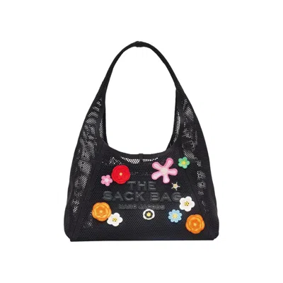 Pre-owned Marc Jacobs The Daisy Crochet Sack Bag 'black Multicolor' | Women's Size Onesize