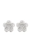 Marc Jacobs The Daisy Pave Stud Earrings In Metallic