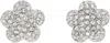 Marc Jacobs The Daisy Pave Stud Earrings In Silver