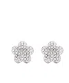 Marc Jacobs The Daisy Pave Stud Earrings In Metallic