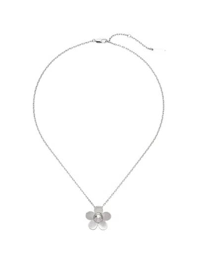Marc Jacobs The Daisy Pendant Necklace In White
