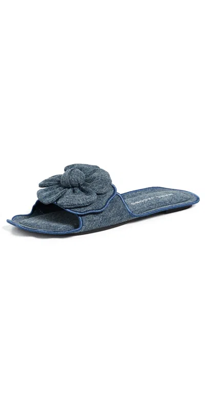 Marc Jacobs The Daisy Sandals Medium Wash Indigo In Blue