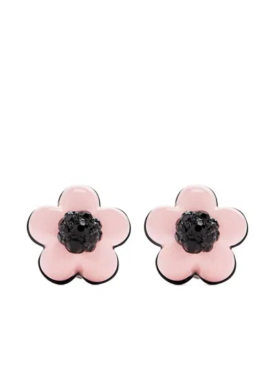 Marc Jacobs The Daisy Stud Earrings In Pink