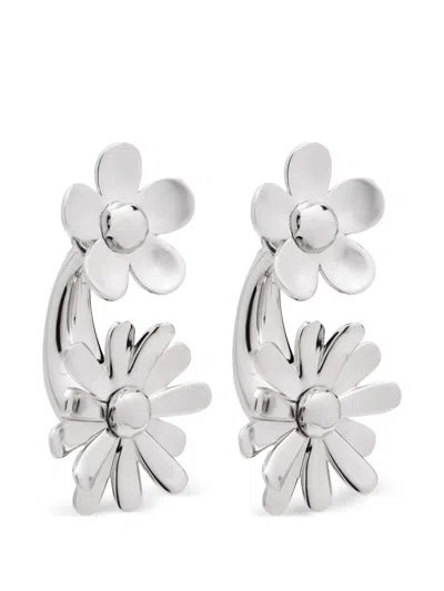 Marc Jacobs The Daisy Wild Statement Earring In Metallic