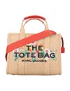 Marc Jacobs Medium Tote Embroidery Daisy Raffia In Neutral