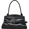 Marc Jacobs The Satchel Leather Shoulder Bag In Black