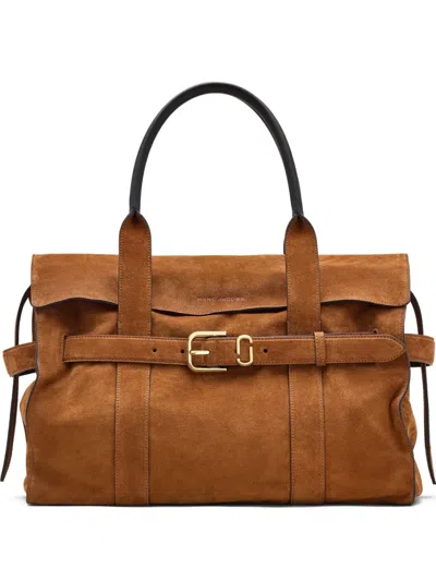 Marc Jacobs The Dakota Suede Tote Bag In Brown