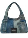 Marc Jacobs Womens Indigo Multi The Deconstructed Denim Sack Shoulder Bag In Blau