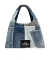 Marc Jacobs The Deconstructed Denim Sack Bag In Blue