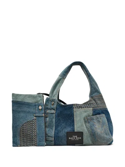 Marc Jacobs The Deconstructed Denim Sack Bag Blue
