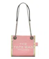 Marc Jacobs The Denim Chain Crossbody Tote Crossbody Bags Pink In Pink