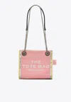 Marc Jacobs The Denim Chain Crossbody Tote Crossbody Bags Pink In Pink