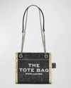 Marc Jacobs The Denim Chain Crossbody Bag In Black Wash