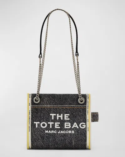 MARC JACOBS THE DENIM CHAIN CROSSBODY TOTE BAG