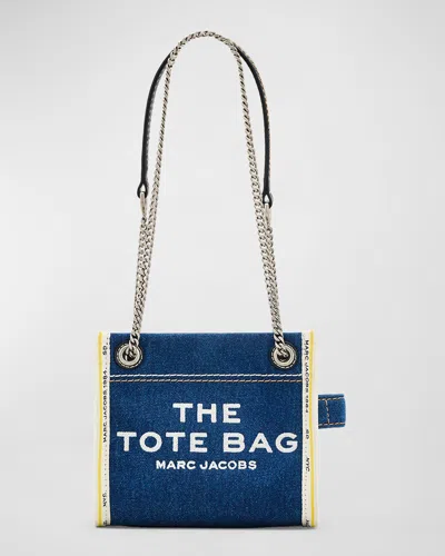 MARC JACOBS THE DENIM CHAIN CROSSBODY TOTE BAG
