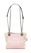 Marc Jacobs The Denim Chain Crossbody Tote Bag In Pink