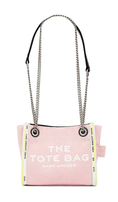 Marc Jacobs The Denim Chain Crossbody Tote Bag In Pink